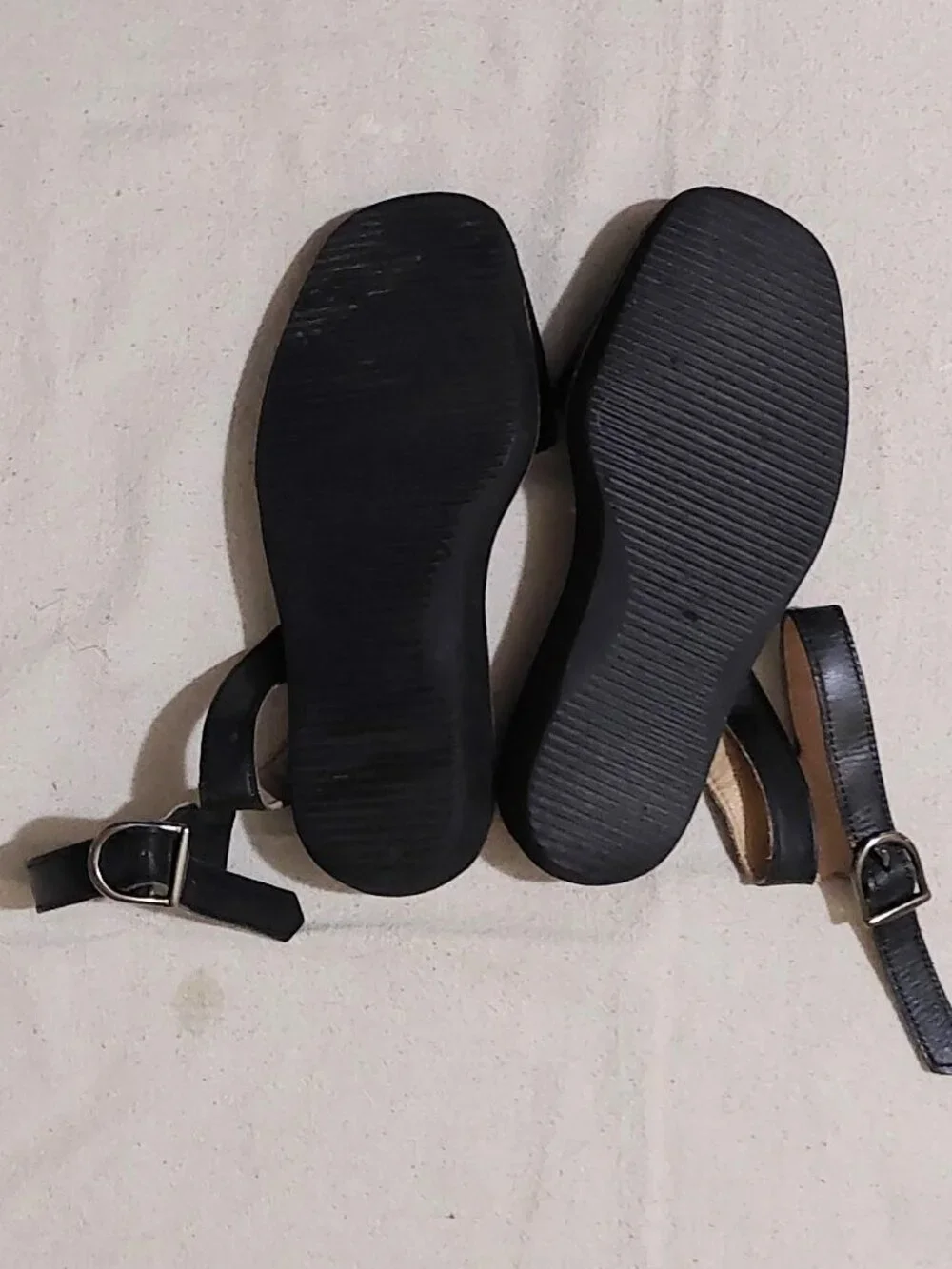 Pons Avarca Authentic Ankle-Strap Leather Sandals Black Size: 8 - Picture 6 of 6